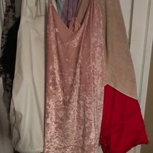 Express velvet dress